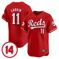 Choea C.Reds #11 Barry Larkin Player Red Vapor Premier Limited Home Stitched Jerseys
