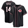 Choea C.Reds #14 Pete Rose Player Black Fashion Out Home Game Stitched Jerseys