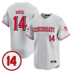 Choea C.Reds #14 Pete Rose Player Gray Vapor Premier Limited Home Stitched Jerseys