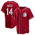 Choea C.Reds #14 Pete Rose Player Red Home Game Stitched Jerseys
