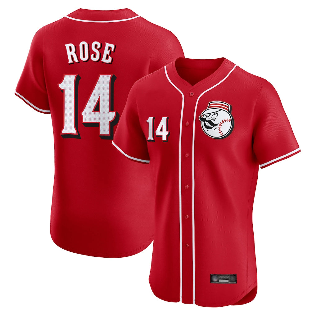 Choea C.Reds #14 Pete Rose Player Red Limited Elite Home Game Stitched Jerseys