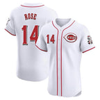 Choea C.Reds #14 Pete Rose Player White Limited Elite Home Stitched Jerseys