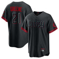 Choea C.Reds #21 Hunter Greene Player Black City Connect Home Game Stitched Jerseys