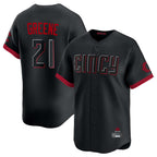 Choea C.Reds #21 Hunter Greene Player Black City Connect Home Limited Stitched Jerseys