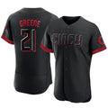 Choea C.Reds #21 Hunter Greene Player Black City Connect Limited Elite Home Stitched Jerseys