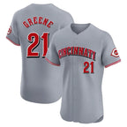 Choea C.Reds #21 Hunter Greene Player Gray Limited Elite Home Stitched Jerseys