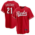 Choea C.Reds #21 Hunter Greene Player Red Home Game Stitched Jerseys