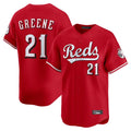 Choea C.Reds #21 Hunter Greene Player Red Home Limited Stitched Jerseys