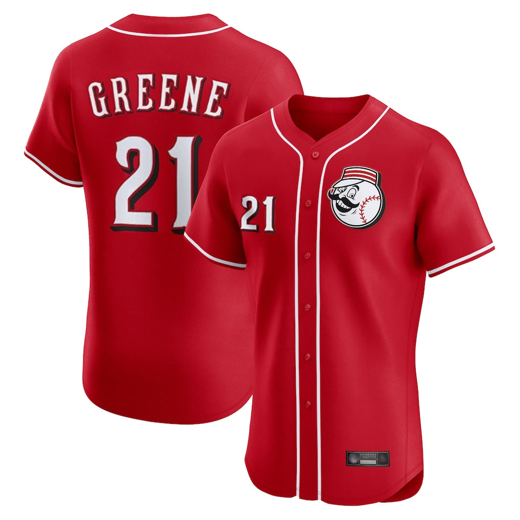 Choea C.Reds #21 Hunter Greene Player Red Limited Elite Home Game Stitched Jerseys