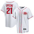 Choea C.Reds #21 Hunter Greene Player White Game Home Stitched Jerseys
