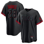 Choea C.Reds #28 Eugenio Su¡§¡érez Player Black City Connect Home Game Stitched Jerseys