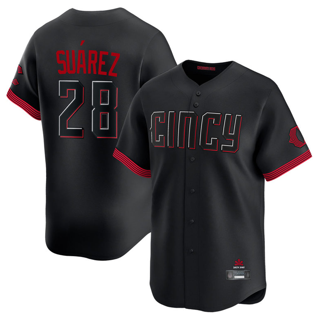 Choea C.Reds #28 Eugenio Su¡§¡érez Player Black City Connect Home Limited Stitched Jerseys