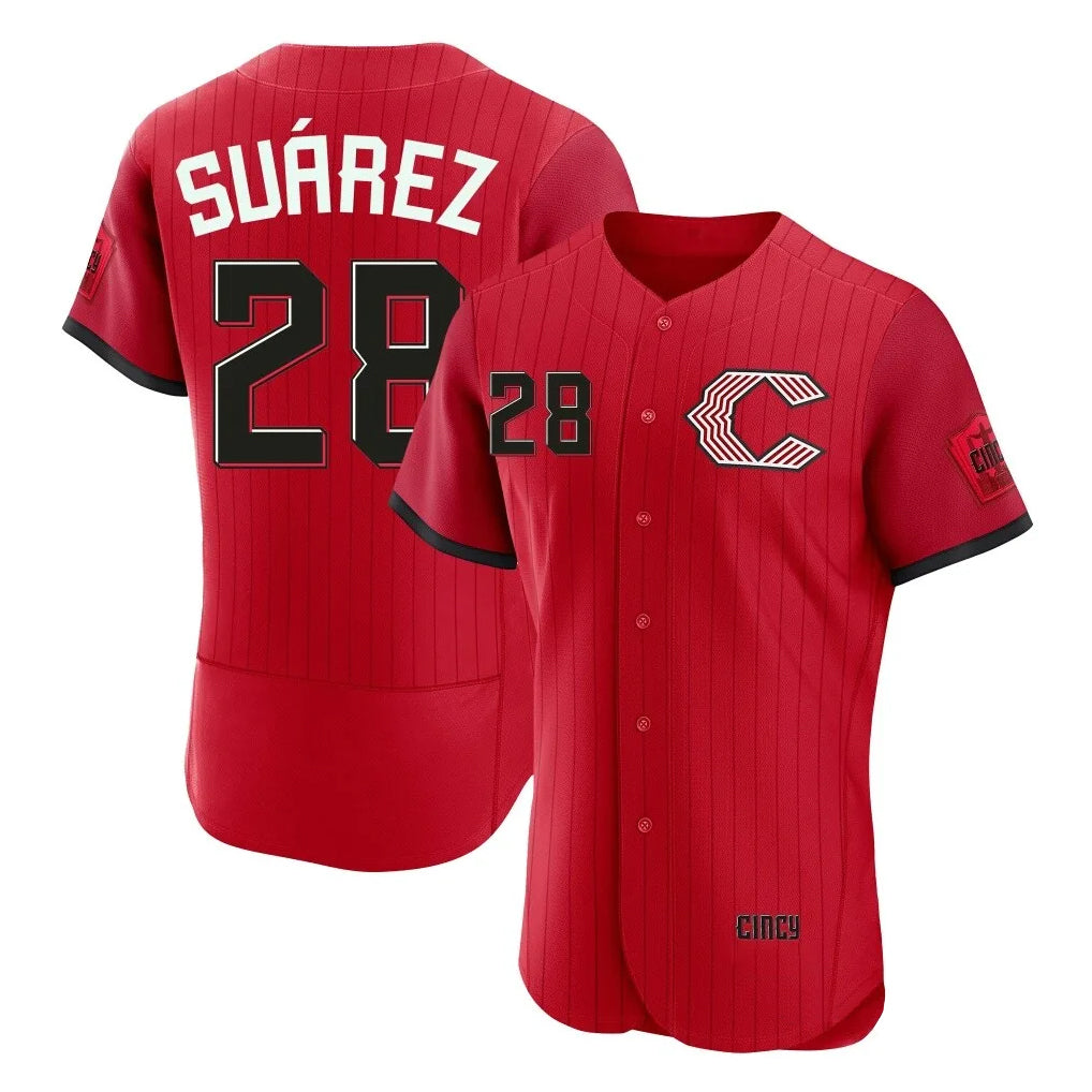 Choea C.Reds #28 Eugenio Su¡§¡érez Player Red 2026 City Connect Limited Home Stitched Jerseys