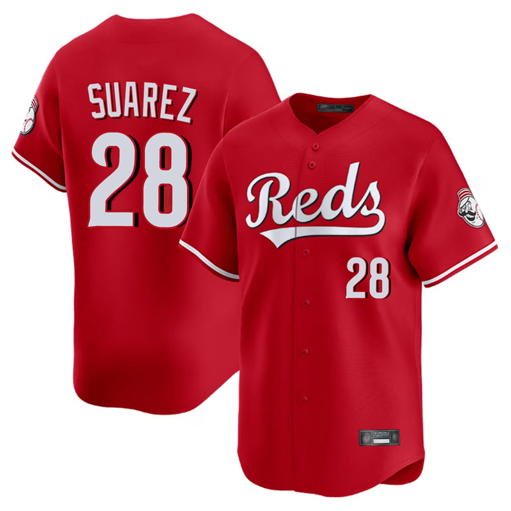 Choea C.Reds #28 Eugenio Su¡§¡érez Player Red Home Limited Stitched Jerseys