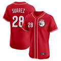 Choea C.Reds #28 Eugenio Su¡§¡érez Player Red Limited Elite Home Game Stitched Jerseys
