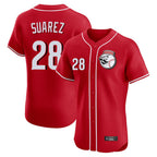 Choea C.Reds #28 Eugenio Su¡§¡érez Player Red Limited Elite Home Game Stitched Jerseys