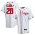 Choea C.Reds #28 Eugenio Su¡§¡érez Player White Game Home Stitched Jerseys