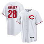 Choea C.Reds #28 Eugenio Su¡§¡érez Player White Home Game Stitched Jerseys