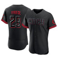 Choea C.Reds #29 TJ Friedl Player Black City Connect Limited Elite Home Stitched Jerseys