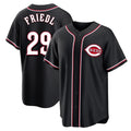 Choea C.Reds #29 TJ Friedl Player Black Fashion Out Home Game Stitched Jerseys