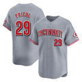 Choea C.Reds #29 TJ Friedl Player Gray Home Limited Stitched Jerseys