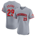 Choea C.Reds #29 TJ Friedl Player Gray Limited Elite Home Stitched Jerseys