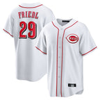 Choea C.Reds #29 TJ Friedl Player White Game Home Stitched Jerseys