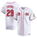 Choea C.Reds #29 TJ Friedl Player White Home Limited Stitched Jerseys