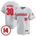 Choea C.Reds #30 Ken Griffey Player Gray Vapor Premier Limited Home Stitched Jerseys
