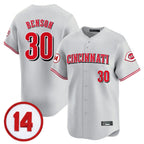 Choea C.Reds #30 Ken Griffey Player Gray Vapor Premier Limited Home Stitched Jerseys