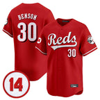 Choea C.Reds #30 Ken Griffey Player Red Vapor Premier Limited Home Stitched Jerseys