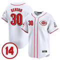 Choea C.Reds #30 Ken Griffey Player White Vapor Premier Limited Home Stitched Jerseys