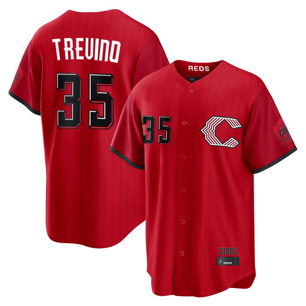 Choea C.Reds #35 Jose Trevino Player Red 2026 City Connect Home Game Stitched Jerseys