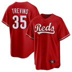Choea C.Reds #35 Jose Trevino Player Red Home Game Stitched Jerseys