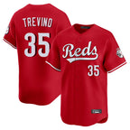 Choea C.Reds #35 Jose Trevino Player Red Home Limited Stitched Jerseys