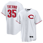 Choea C.Reds #35 Jose Trevino Player White Home Game Stitched Jerseys