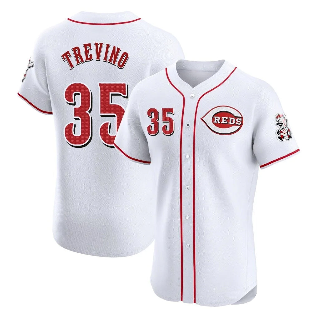 Choea C.Reds #35 Jose Trevino Player White Limited Elite Home Stitched Jerseys