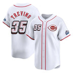 Choea C.Reds #35 Jose Trevino Player White Speedway Classic Home Limited Stitched Jerseys