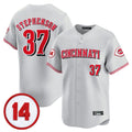 Choea C.Reds #37 Tyler Stephenson Player Gray Vapor Premier Limited Home Stitched Jerseys