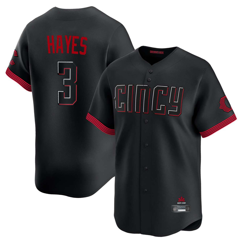 Choea C.Reds #3 Ke'Bryan Hayes Player Black City Connect Home Limited Stitched Jerseys
