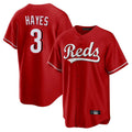 Choea C.Reds #3 Ke'Bryan Hayes Player Red Home Game Stitched Jerseys