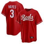 Choea C.Reds #3 Ke'Bryan Hayes Player Red Home Game Stitched Jerseys