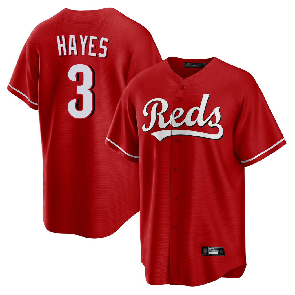 Choea C.Reds #3 Ke'Bryan Hayes Player Red Home Game Stitched Jerseys