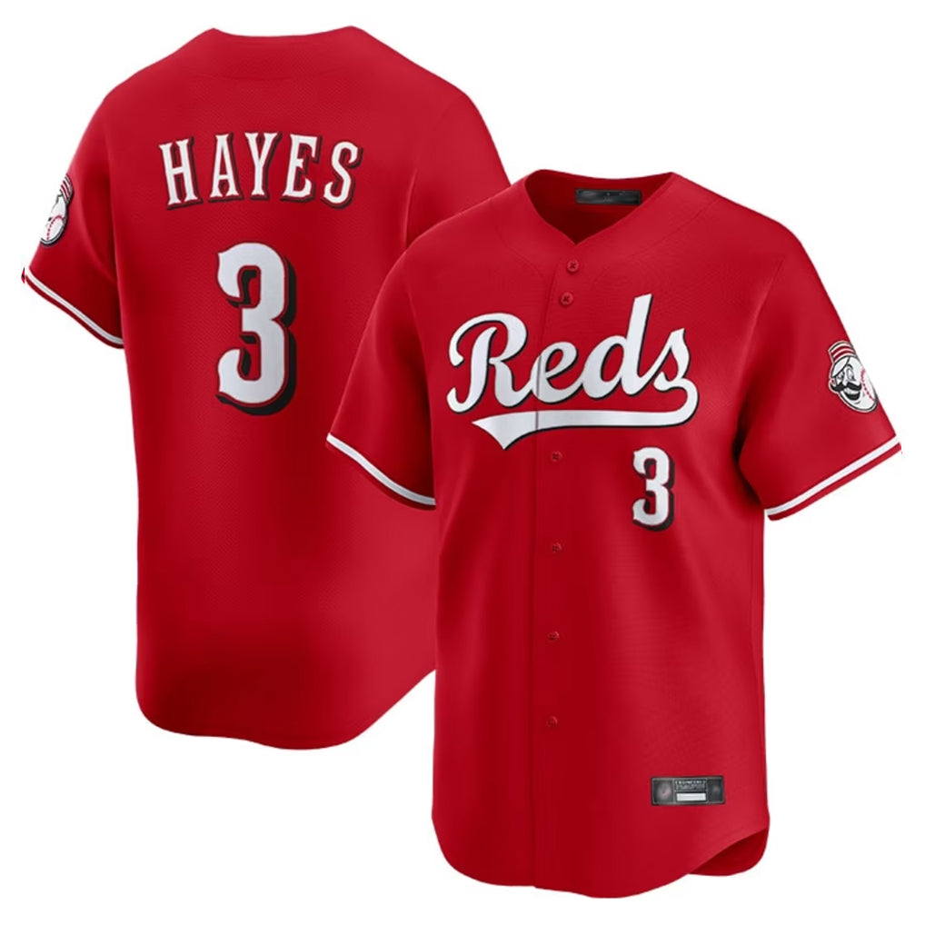 Choea C.Reds #3 Ke'Bryan Hayes Player Red Home Limited Stitched Jerseys