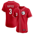 Choea C.Reds #3 Ke'Bryan Hayes Player Red Limited Elite Home Game Stitched Jerseys