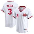 Choea C.Reds #3 Ke'Bryan Hayes Player White Cooperstown Collection Limited T-shirt Home Stitched Jerseys