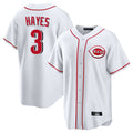Choea C.Reds #3 Ke'Bryan Hayes Player White Game Home Stitched Jerseys