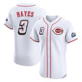 Choea C.Reds #3 Ke'Bryan Hayes Player White Speedway Classic Limited Elite Home Stitched Jerseys