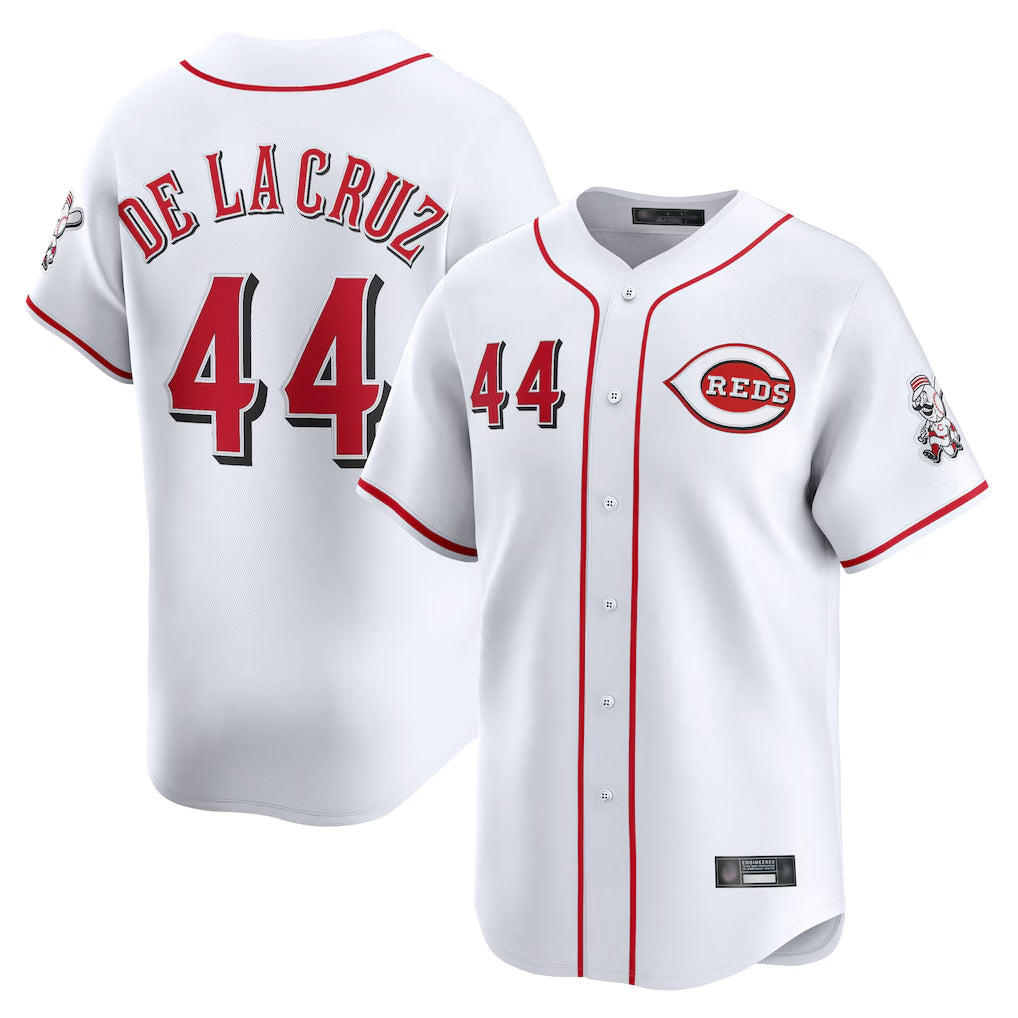 Choea C.Reds #44 Elly De La Cruz Player White Home Limited Stitched Jerseys