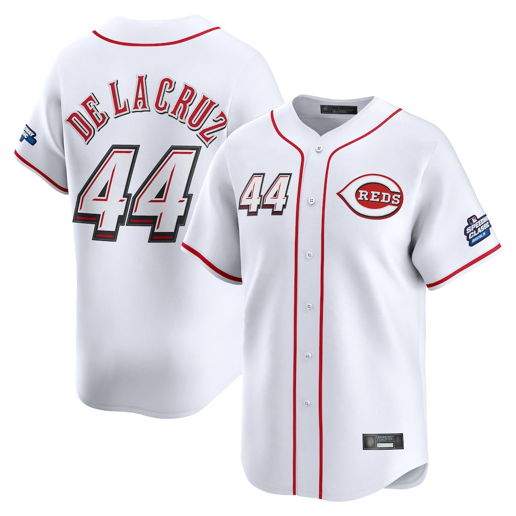 Choea C.Reds #44 Elly De La Cruz Player White Speedway Classic Home Limited Stitched Jerseys